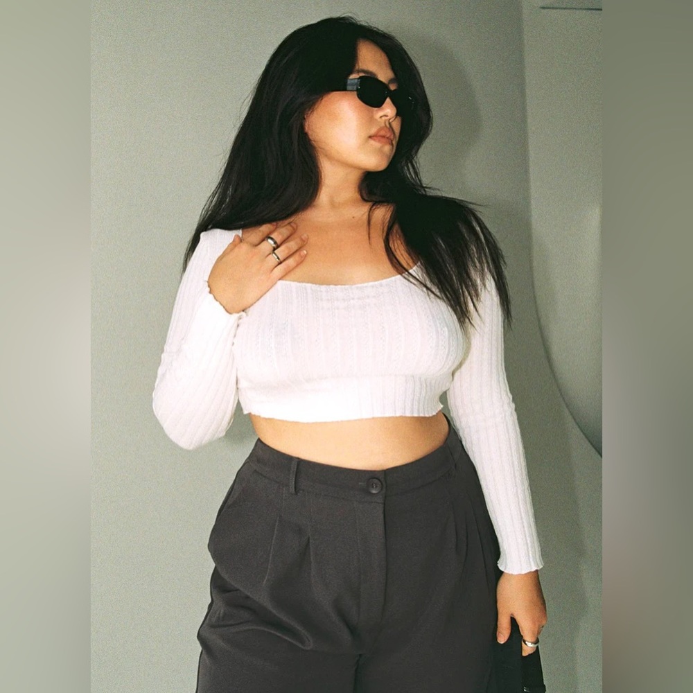 PRINCESS POLLY CURVE WHITE LEON TOP